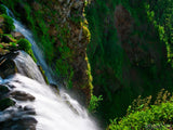 a view from the top of a long waterfall a view from the top of a long waterfall