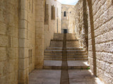 walk of the cross shadow on steps