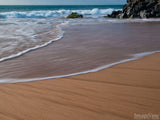 sand waves on beach and background ocean sand waves on beach and background ocean
