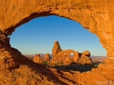 turret arch framed in window arch Utah turret arch framed in window arch Utah