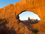 view of turret arch through window arch view of turret arch through window arch