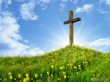 old wood cross on a hill old wood cross on a hill