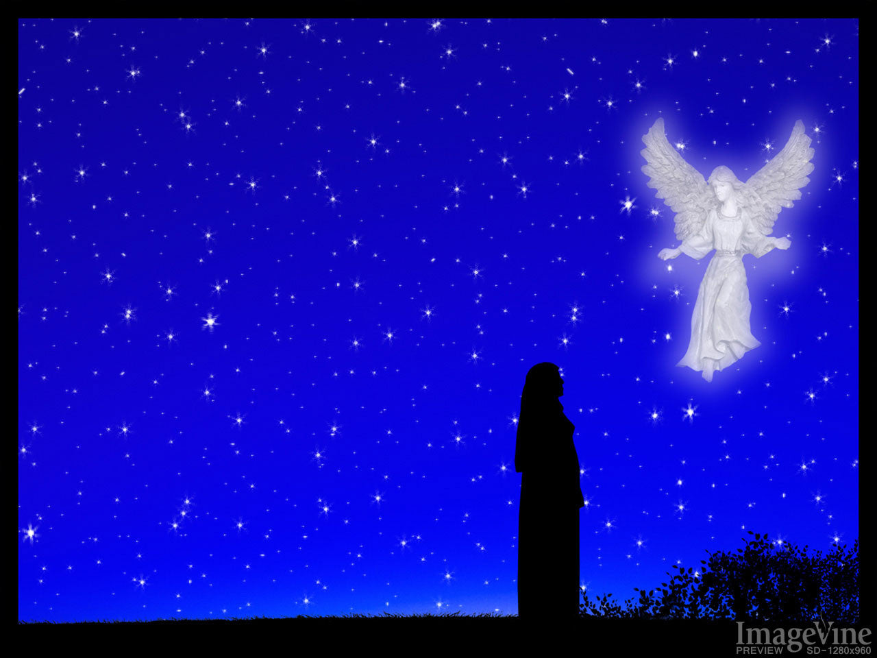 Christmas Angel Powerpoint Backgrounds