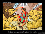 christian humor Daniel in the lions den