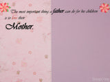mothers day card importance of love