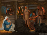 christmas illustrations witnesses to jesus birth