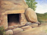 easter illustration empty tomb of jesus