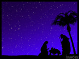 the newborn king star nativity background