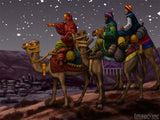 christmas illustrations we three kings