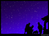 come and worship star nativity background