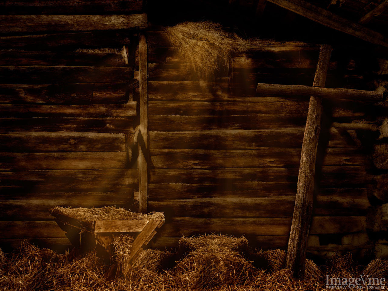 Empty Manger Background