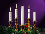 advent tapers joy candle background