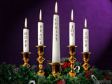 advent tapers christ candle background