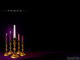 peace traditional advent candle background 