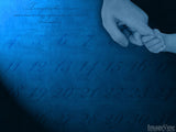 new beginning blue background hands