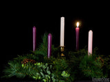 advent backgrounds candle and wreath