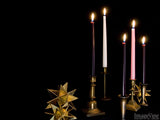 advent backgrounds candles and gold stars