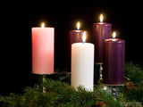 advent backgrounds pillar candle wreath