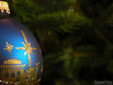 christmas background blue christmas tree ornament