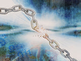 breaking chain symbolizes freedom
