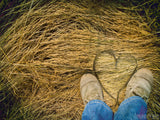 hay feet heart country boots