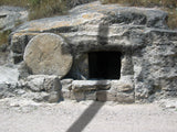cross shadow of the empty tomb