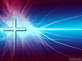 electromagnetic background with christian cross