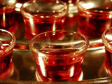 filled communion cups