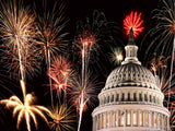 july 4th fireworks over the capitol