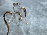 backgrounds for christmas glass angel ornament