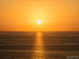 Golden Sea Sky Sunset Backgrounds
