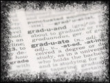 definition of graduation framed background
