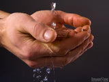 hands filled with water
