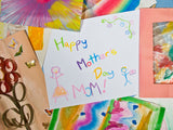 crayon card says happy mothers day
