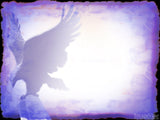 on eagles wings background