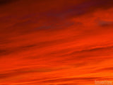 an orange sky at sundown