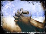 hands folded in our father prayer