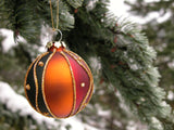 backgrounds for christmas ornament outside tree snow