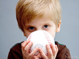 kid with baseball ready dad