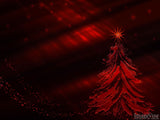 christmas tree red background with sparkles