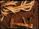 rope hammer and nails