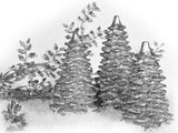 backgrounds for christmas silvery tree decorations