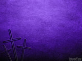 simple crosses on a purple background
