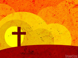 cross over abstract sun background