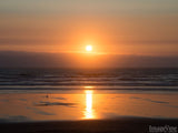 sunset reflection background on sand