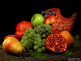thanksgiving fruit basket apple grapes