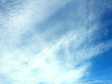 thin clouds over the blue sky