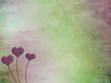 artistic background with three hearts
