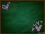 caulk sketch board pink hearts