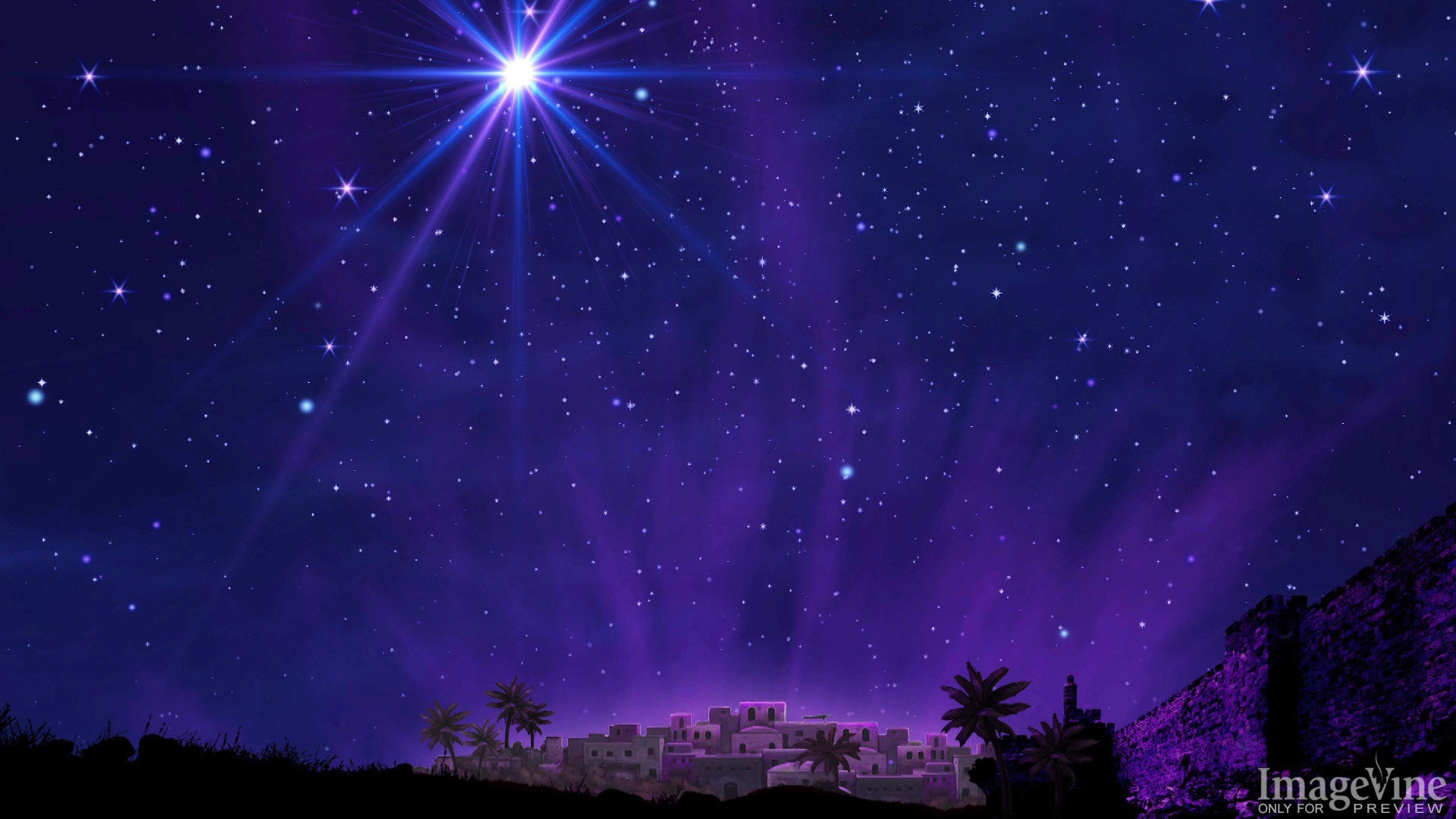 christmas eve backgrounds, bethlehem, star, night sky